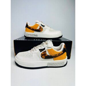 6.5 WOMEN'S Nike Air Force 1 FONTANKA PHANTOM  / CURRY DR0151-001 SNEAKERS